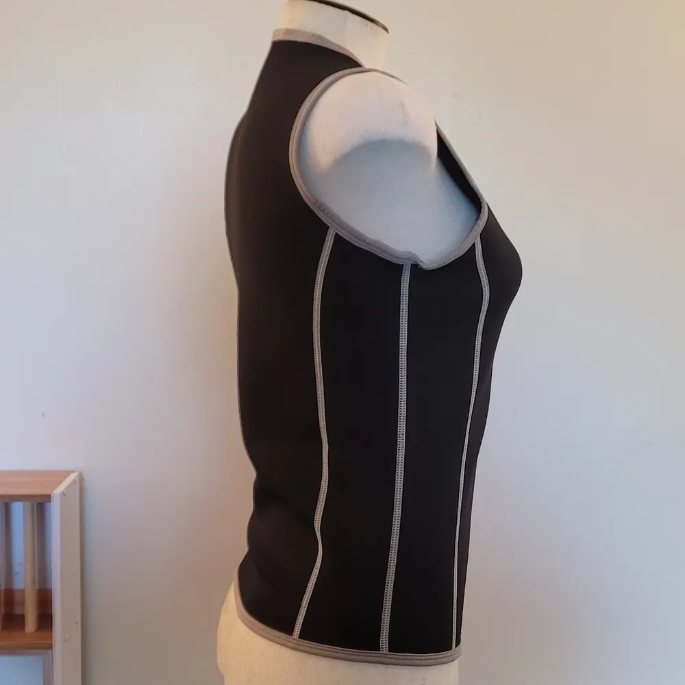 NWOT! Fila Black Gray Trim Neoprene Sauna Vest S - Image 8