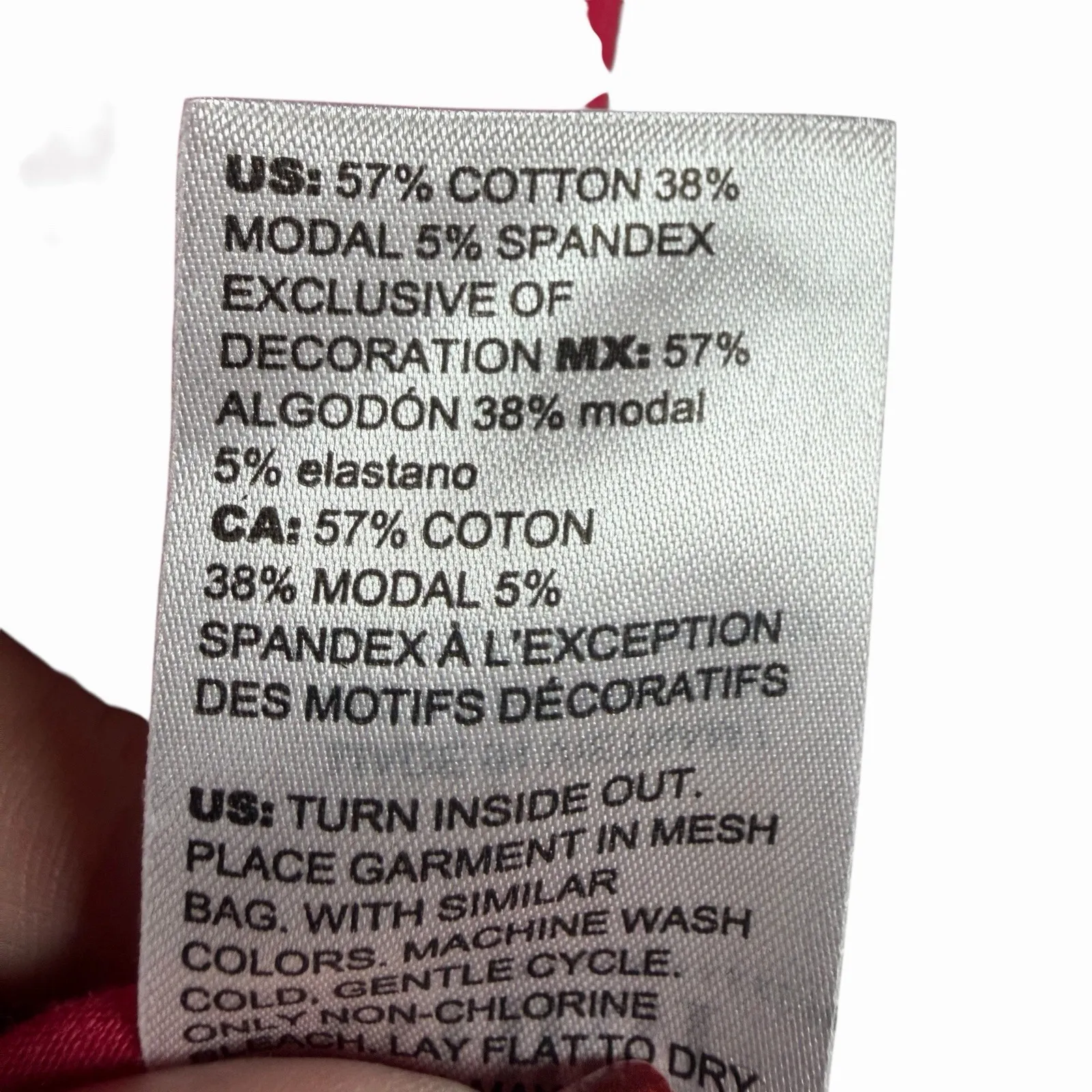 White House Black Market Women's Pink Bodice Tee M Modal Stretch Minimalist Chic - Image 10