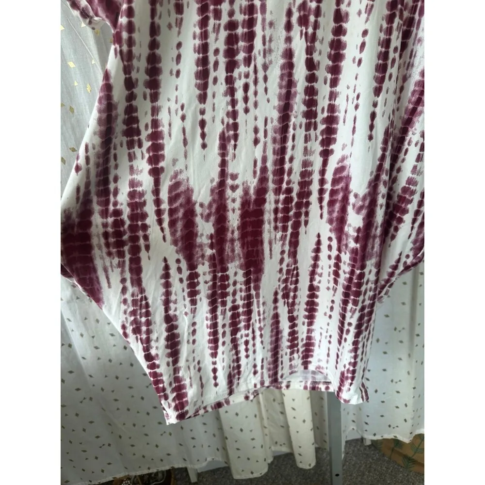 Pretty Young Thing Dolman Sleeve Hip Hug Bodycon Hawaiian Tie Dye Mini Dress L Size L - Image 4