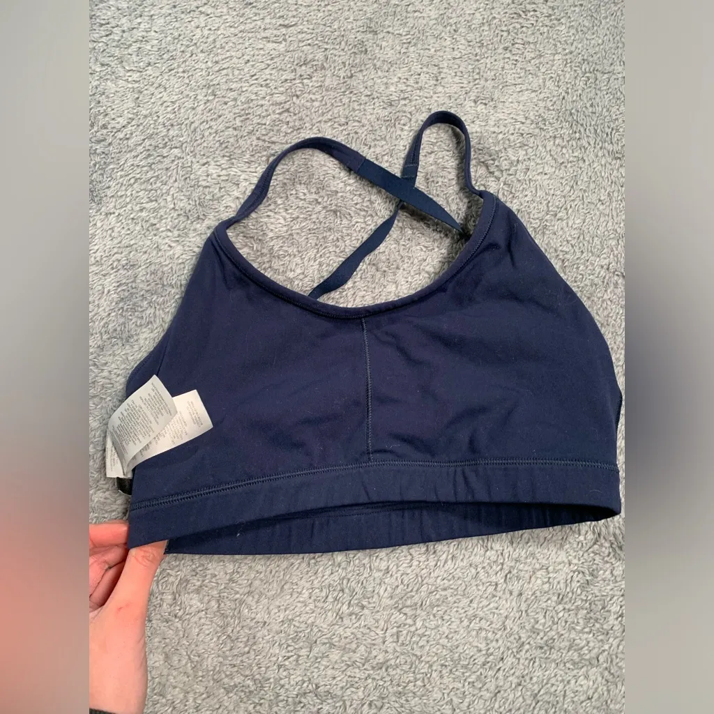 Gymshark Women's blue Sports Bra small - Image 7