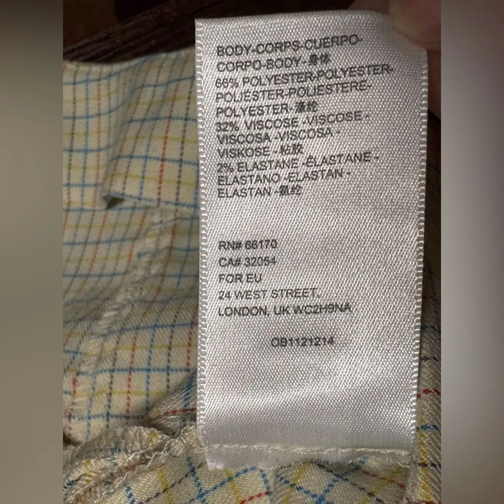 Urban Outfitters yellow Plaid Mini Skirt size M - Image 2