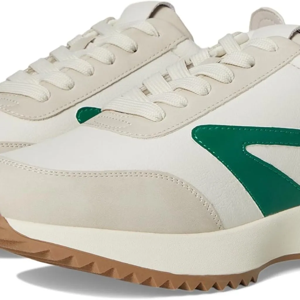 DV by Dolce Vita Braiden womens off white cream green sneakers athletic shoes Size 7.5 - Image 8