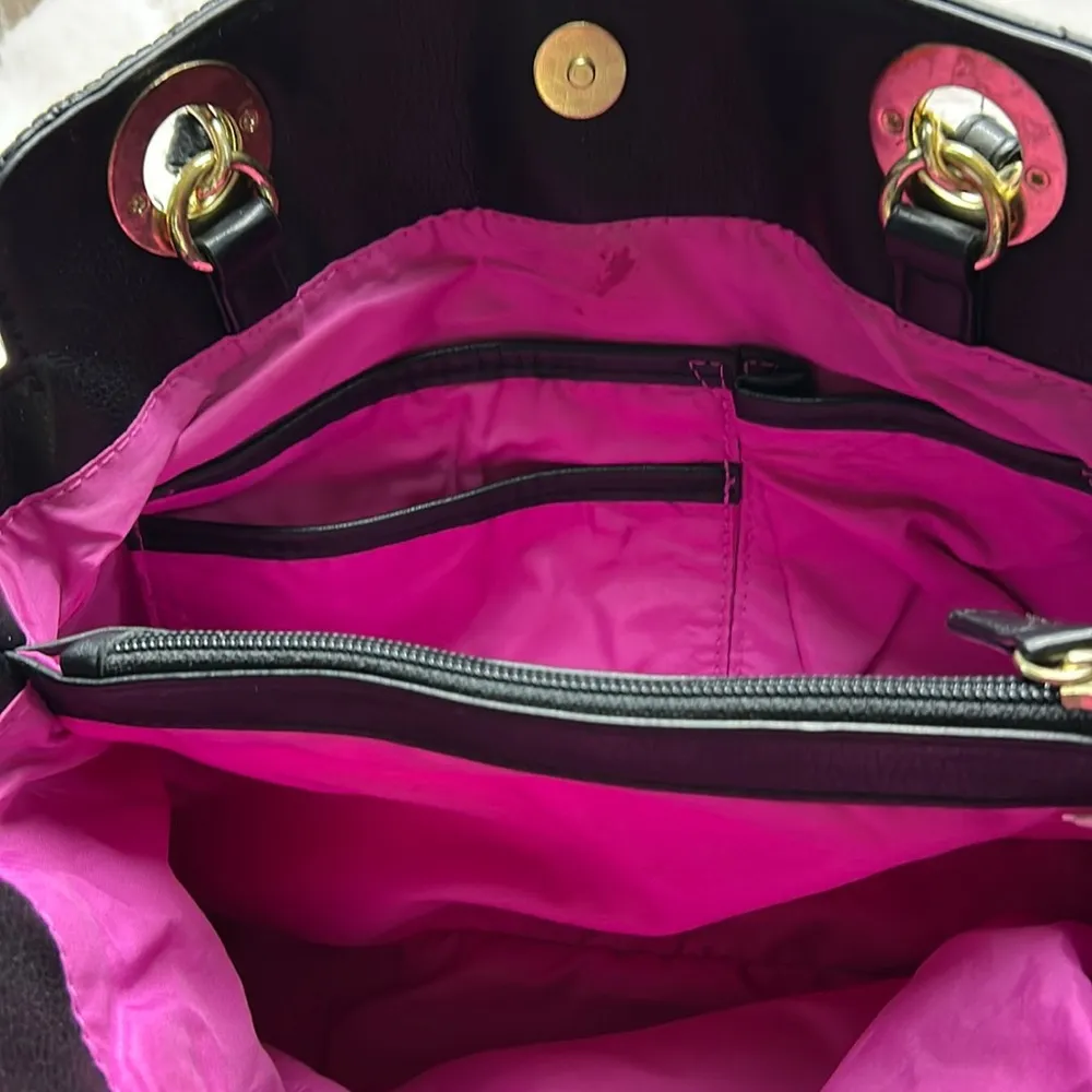 Nicole Miller Black Shoulder Bag - Image 9