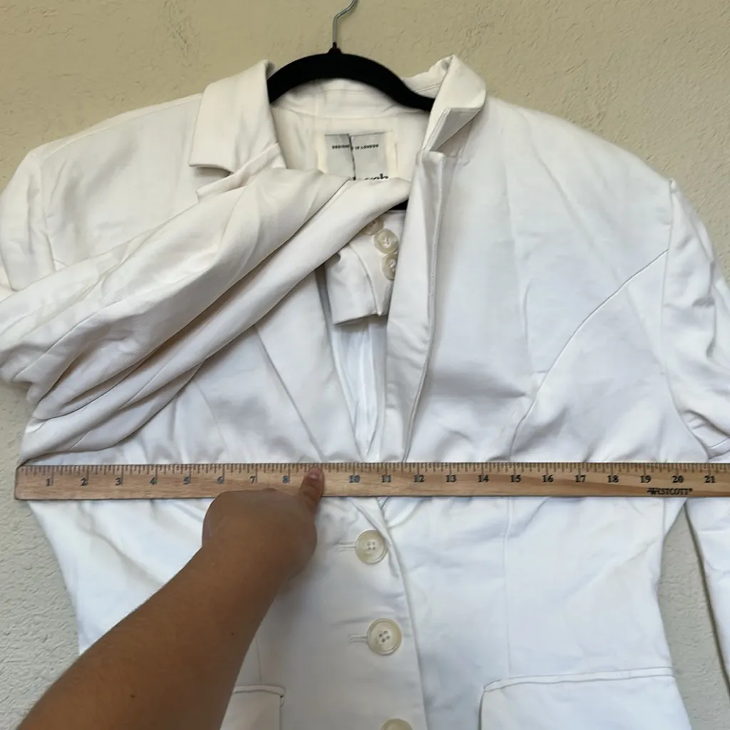HOUSE OF CB 'Sariah' Ivory Contour Tailored Blazer NWOT size‎ XL - Image 11