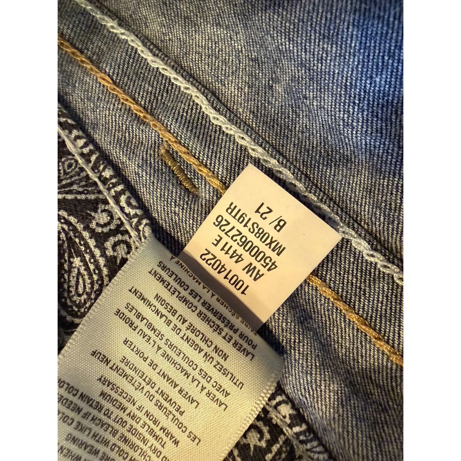 Ariat REAL Denim Jeans Bootcut 28 Long Boot Size 28L Western Jean Cowgirl FrAy - Image 10