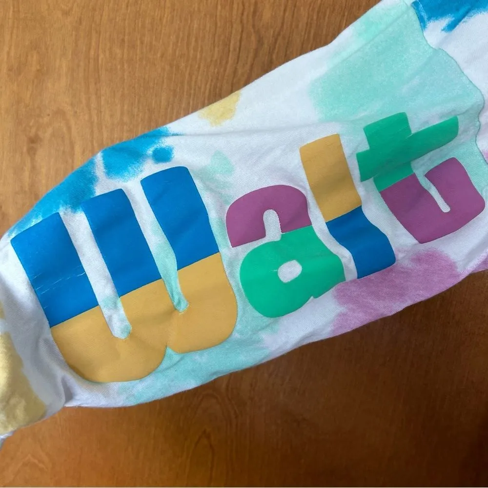 Walt Disney World Tie Dye Long Sleeve Spirit Jersey Size Medium Flaws 2022 - Image 6