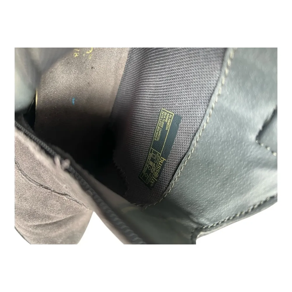 Bussola Alameda Annie Silk Suede Charcoal Grey Ankle Boots Size 37 (US 6.5 - Image 10