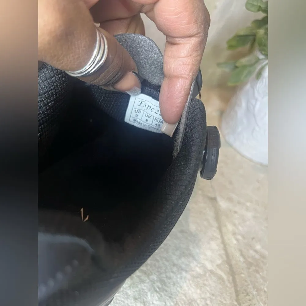Espezz black cycling shoes sz 9 Black - Image 7
