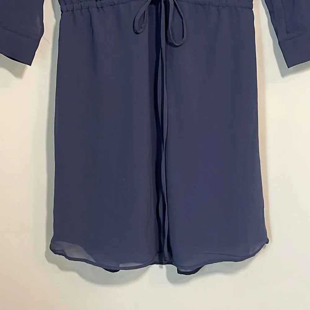 H &‎ M Navy Dress. Polyester. Size 4 - Image 3