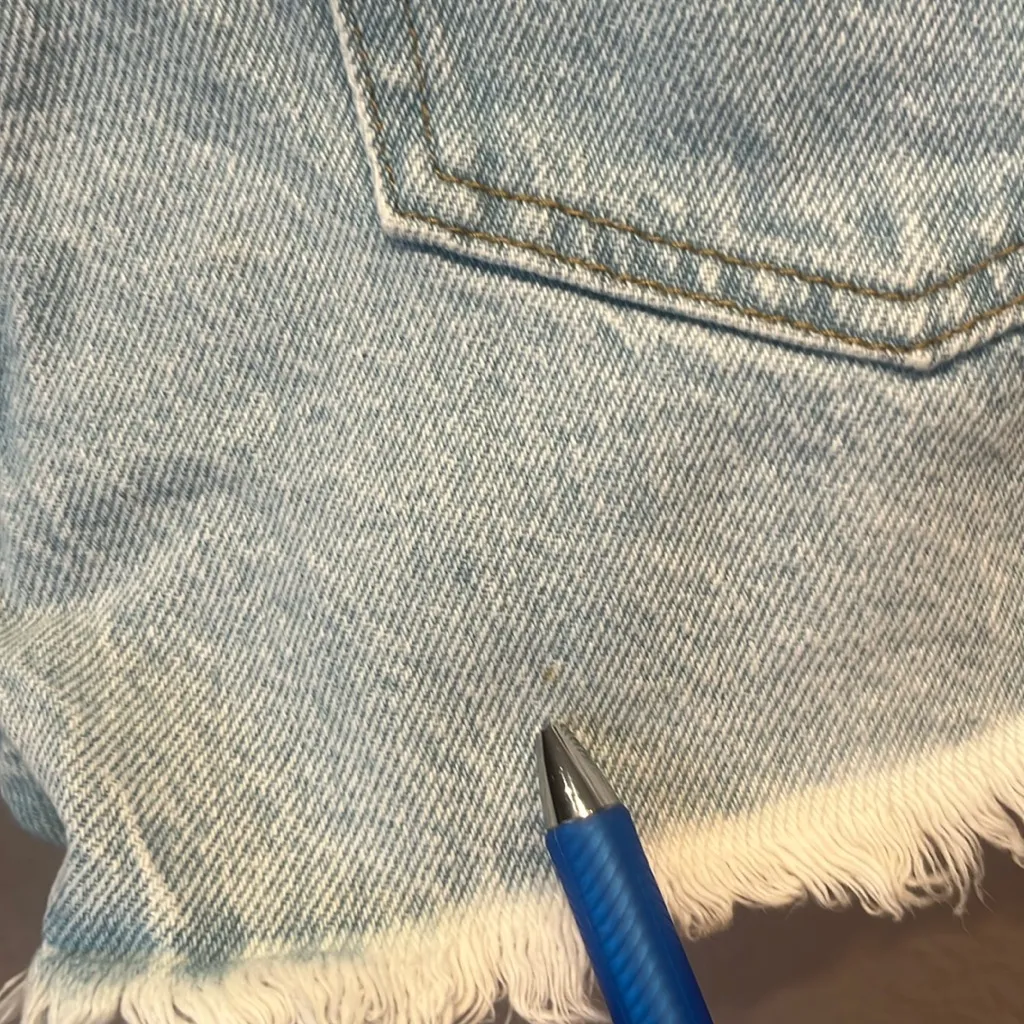 Pacsun Women’s Vintage High Rise Denim Jean Shorts Light Wash Size 27 - Image 7