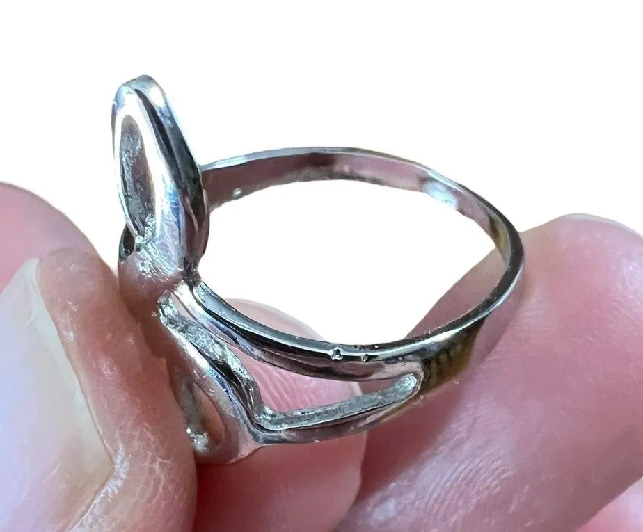 Silver Tone Dainty Treble Clef Music Thin Band Ring - Image 8