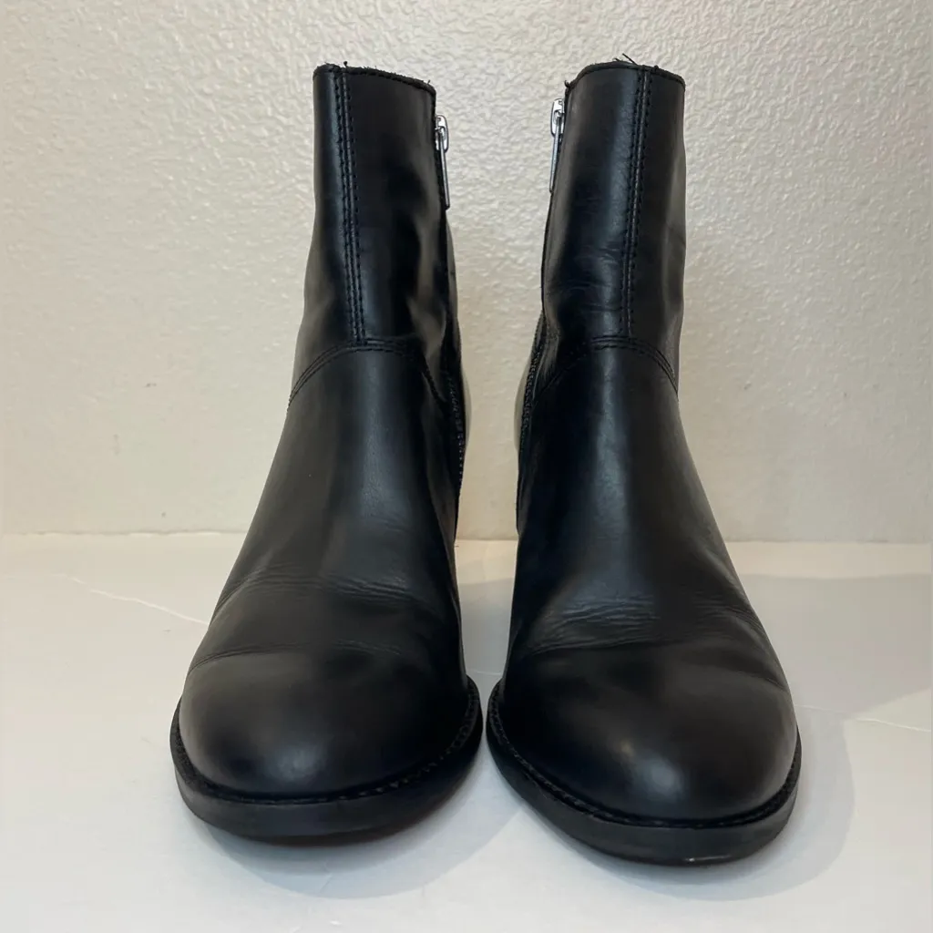 Frye Women’s Megan Black Leather Ankle Booties Size 7 M - Image 9