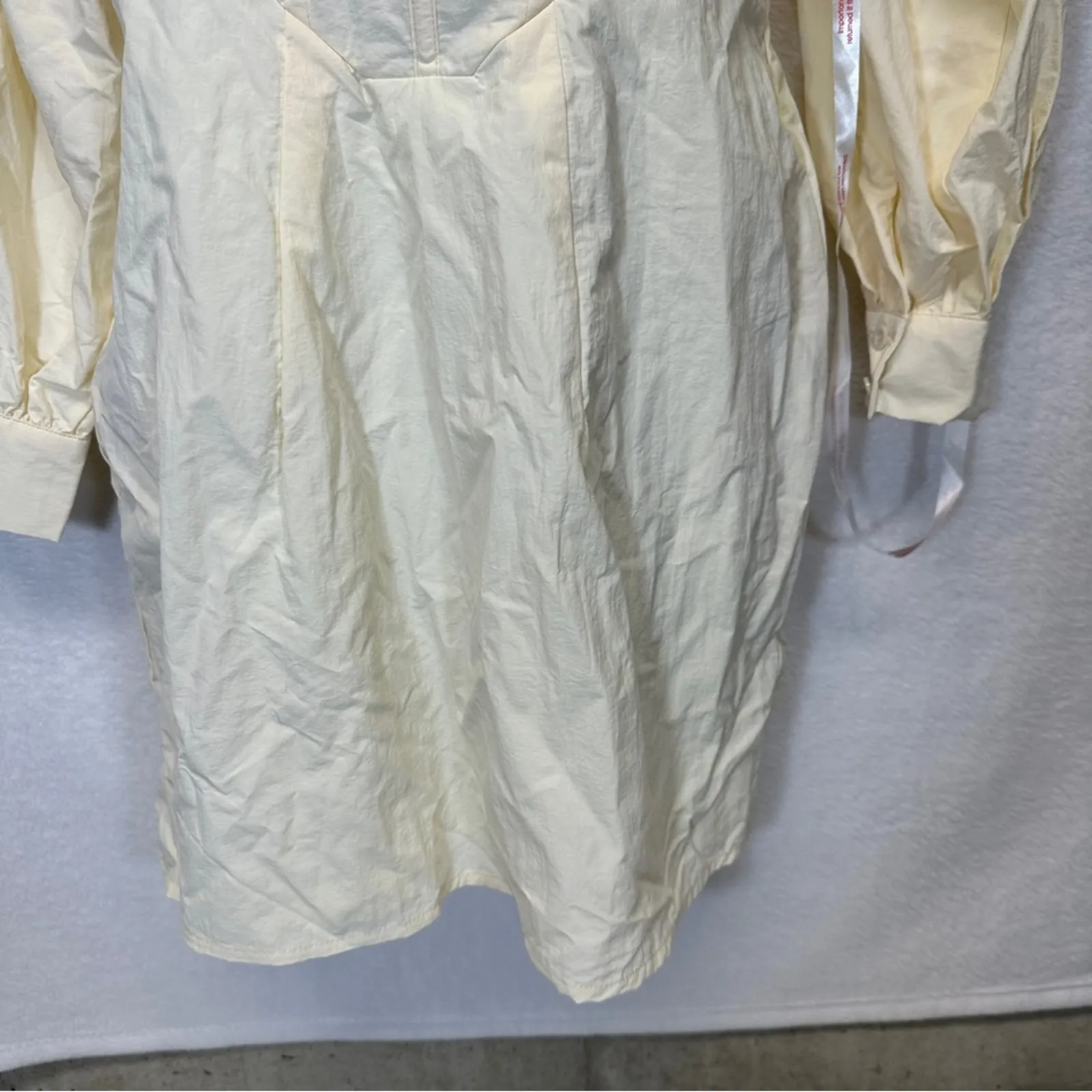 Kehlani x Missguided Off White Cream Corset Detail Bardot Mini Dress‎ Size 8 - Image 4