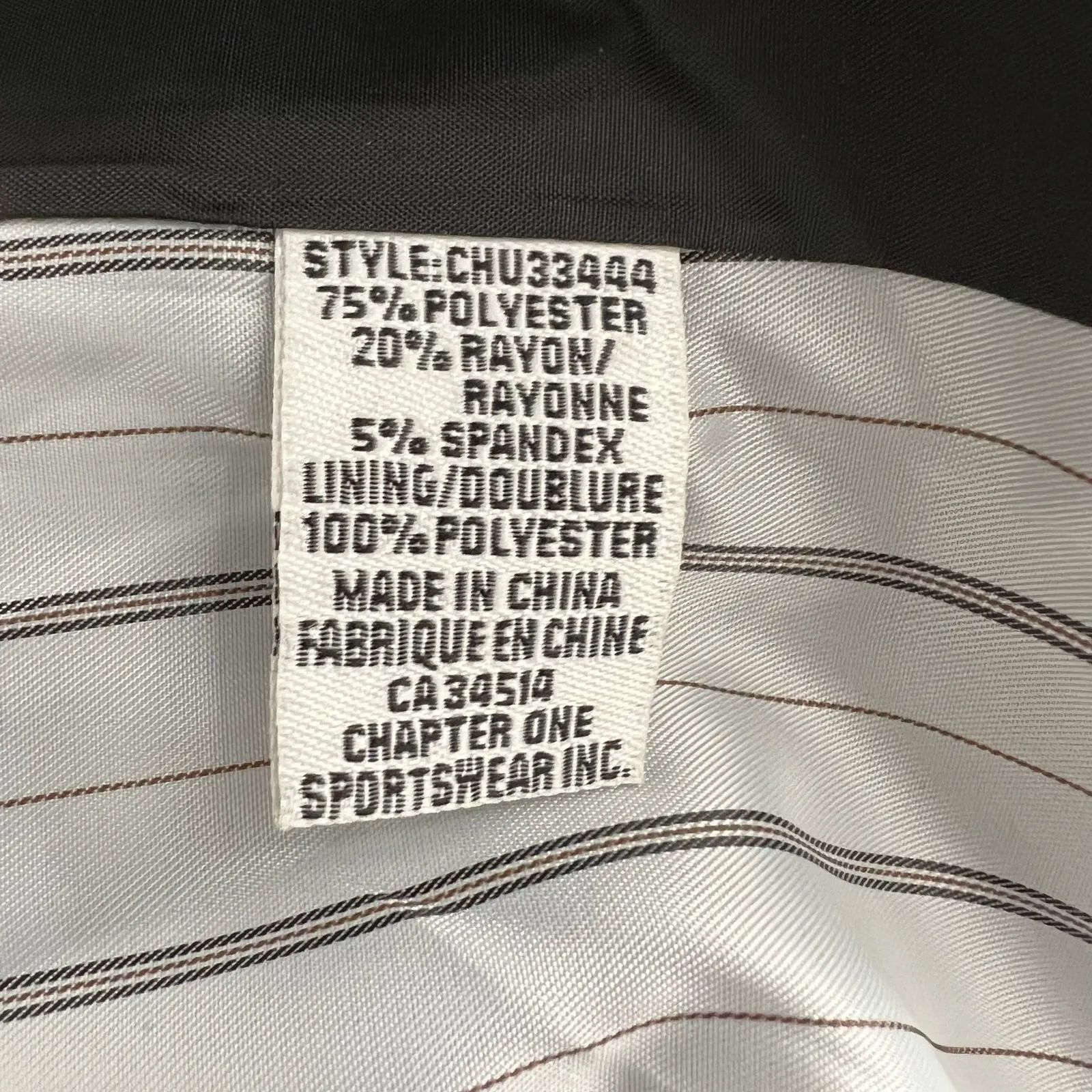 C by One Black Long Sleeve Blazer‎ Size X Large - Image 8