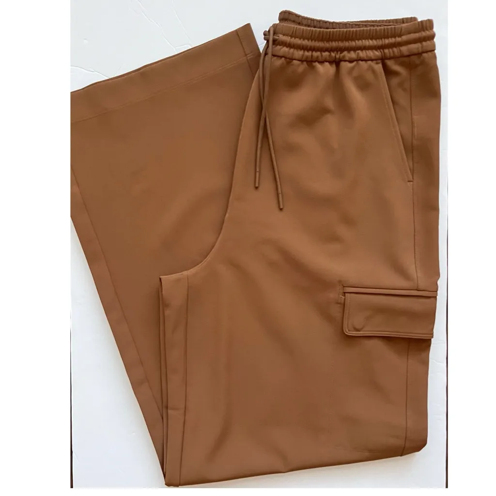 Athleta promenade high rise wide leg cargo pants medium tall NWOT - Image 6