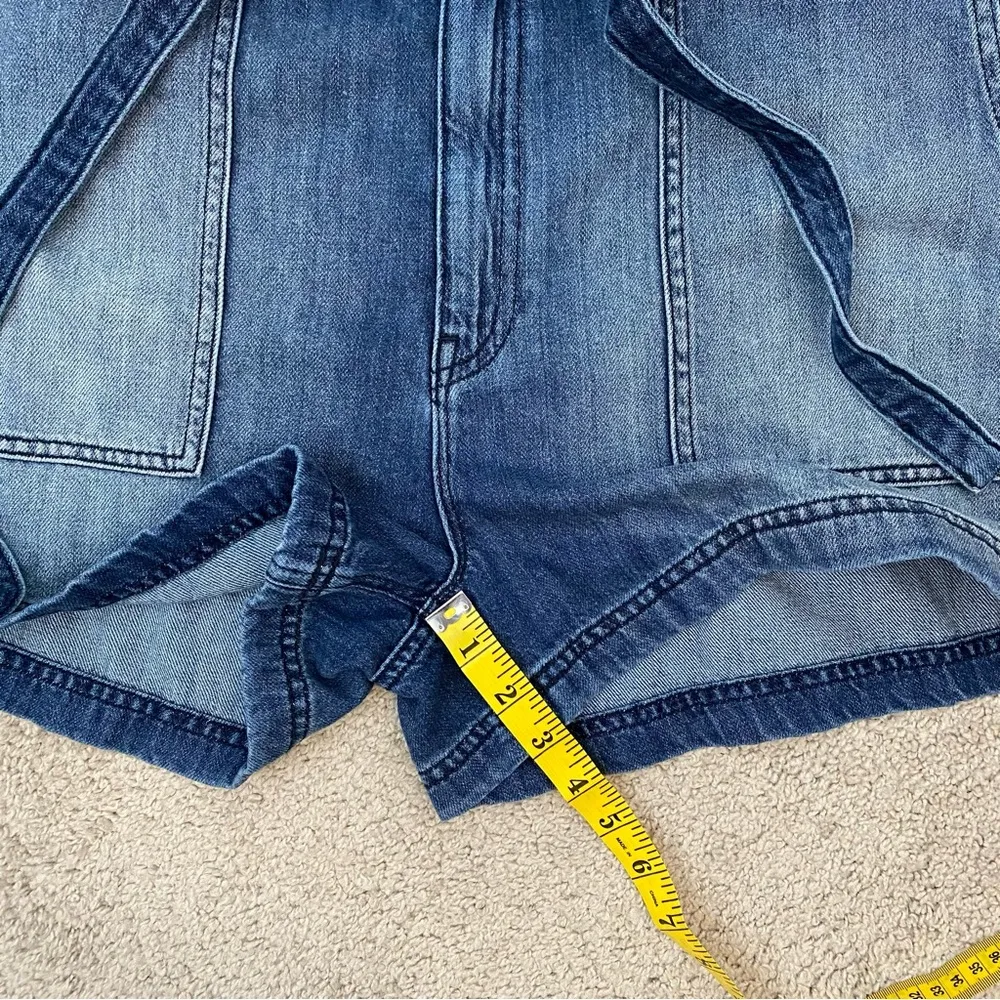 Hudson Belted Paperbag Denim Shorts In Heatwave 31 - Image 13