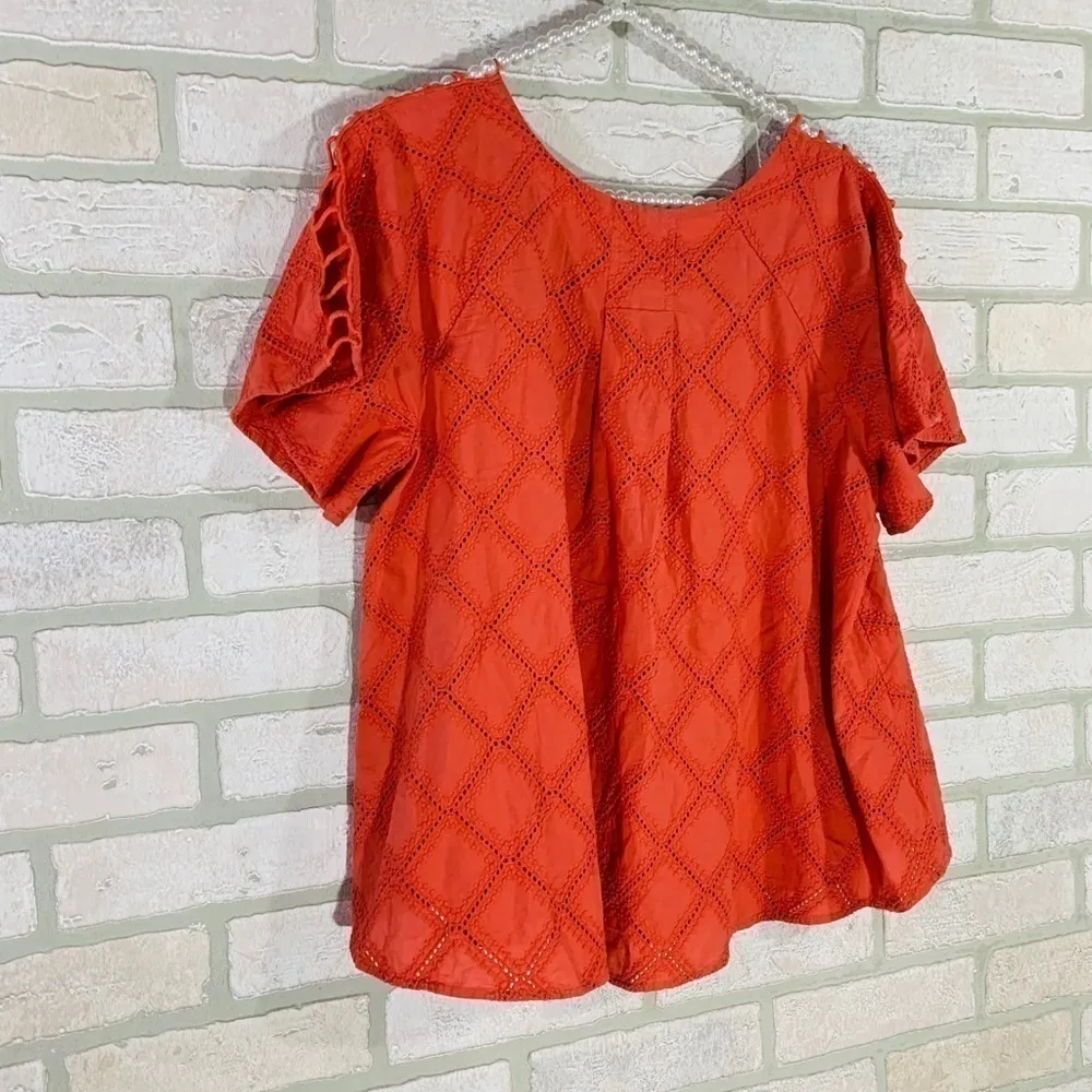 Madewell Embroidered Lattice Top - Image 9