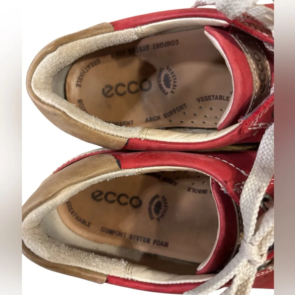 ECCO Chase Tie, Chilli Red size 37 US 6-6.5 - Image 4