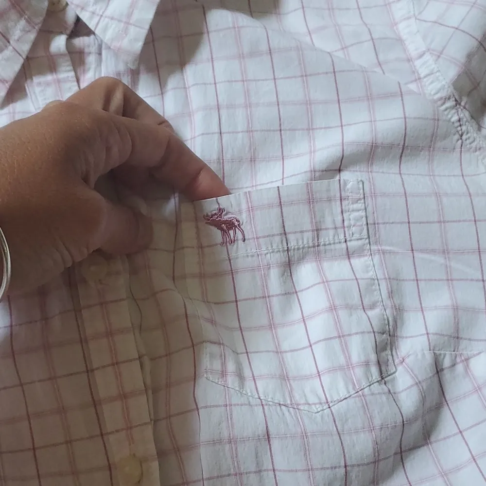 Abercrombie & Fitch Y2K Fitted Plaid Button down - Image 6