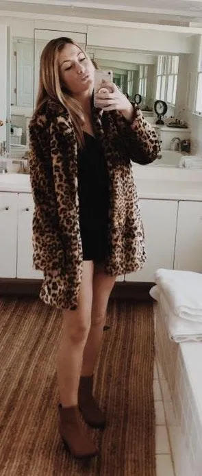 SheIn FAUX FUR LEOPARD PRINT JACKET - Image 3