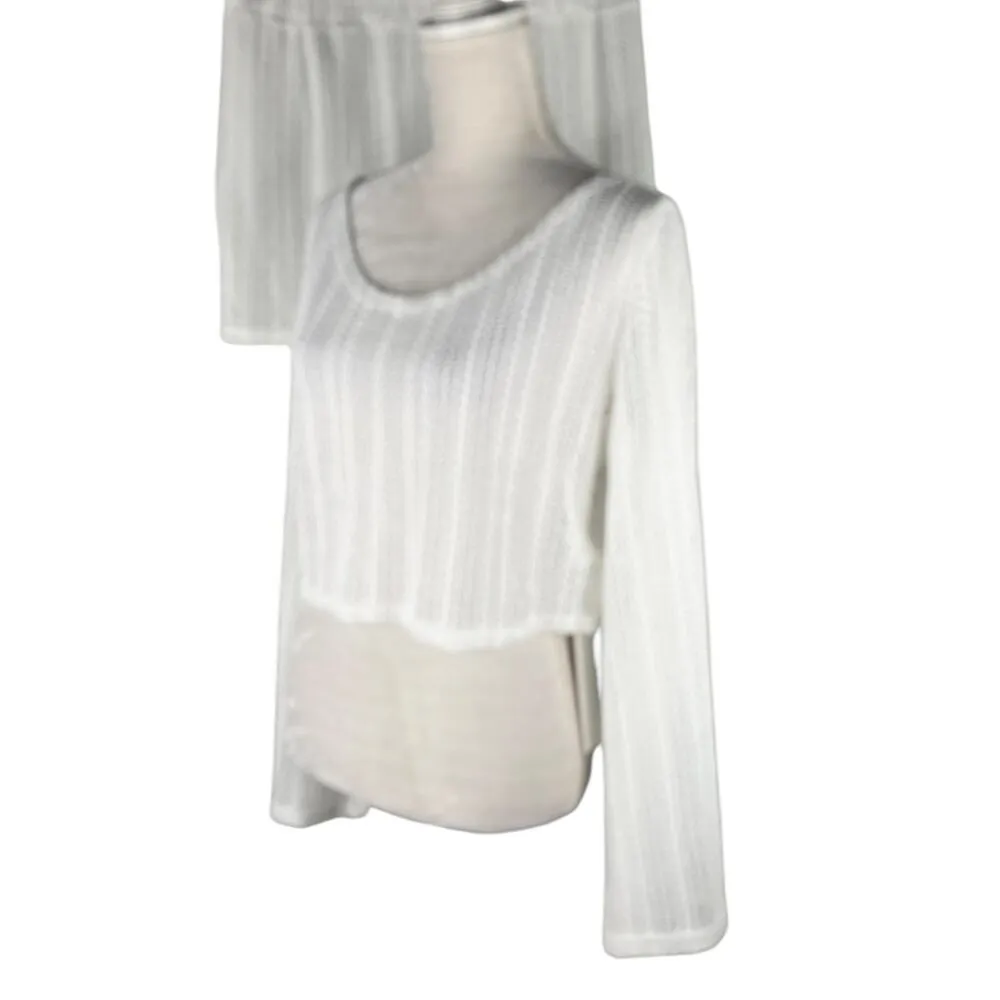 Becotal Swim Coverup Set White Crochet XL Vacation Cruise New - Image 3