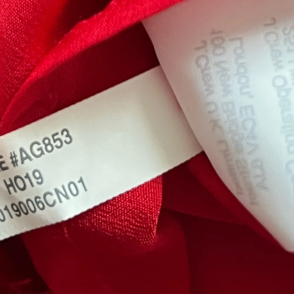 NWT J. Crew Tie Neck Lace Top in Harvest Red | XXS - Image 8