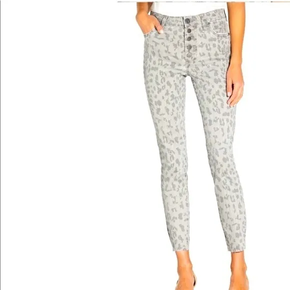 NEW Kut From The Kloth Skinny Leopard Grey Cheetah - Image 4