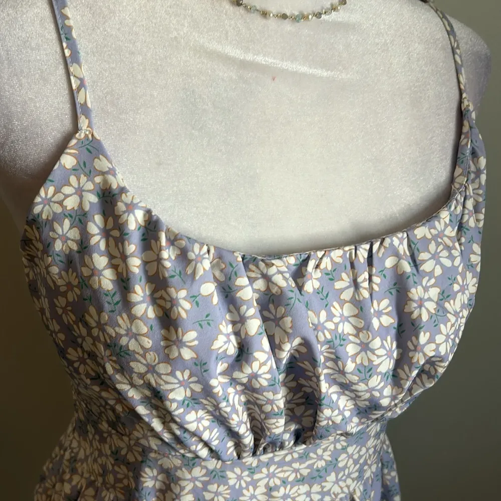 SHEIN Women’s Floral Print Smocked Spring Summer Tiered Skirt Skater Sundress - Image 2