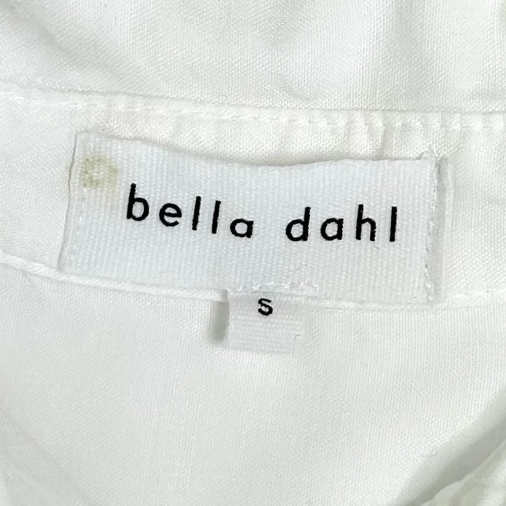 Bella Dahl High-low Hem Button-up Tencel Shirt In White Size S - Image 9