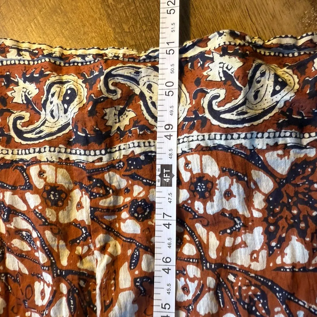 ANTHROPOLOGIE by LOVE THE LABEL Mirabelle Ruffle Cut Out Maxi Dress Sz M Brown Size M - Image 10