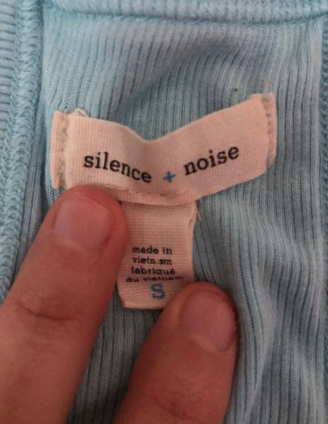 Silence + Noise Baby Blue Crop Top  - Image 7