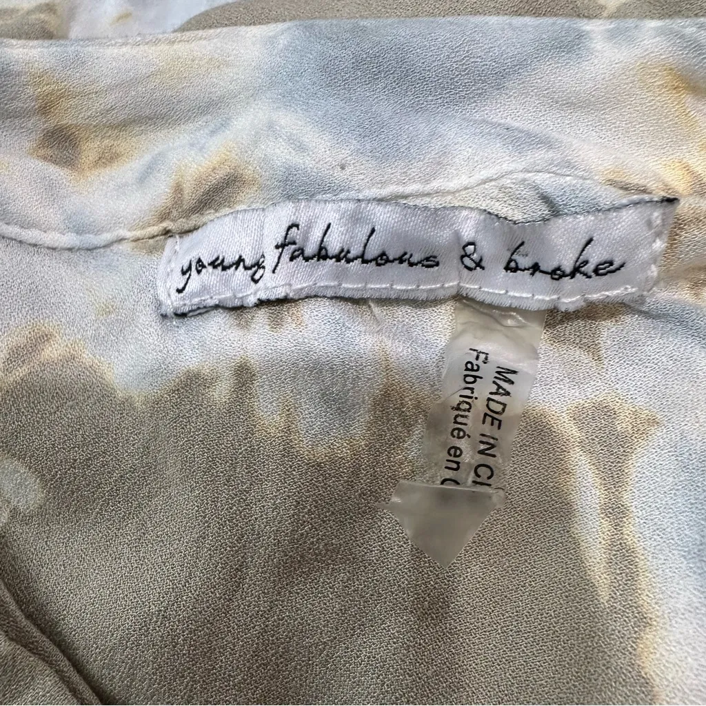 Young Fabulous & Broke Tie-Dye Boho Blouse Size: Approx. Medium/Large - no tag - Image 12