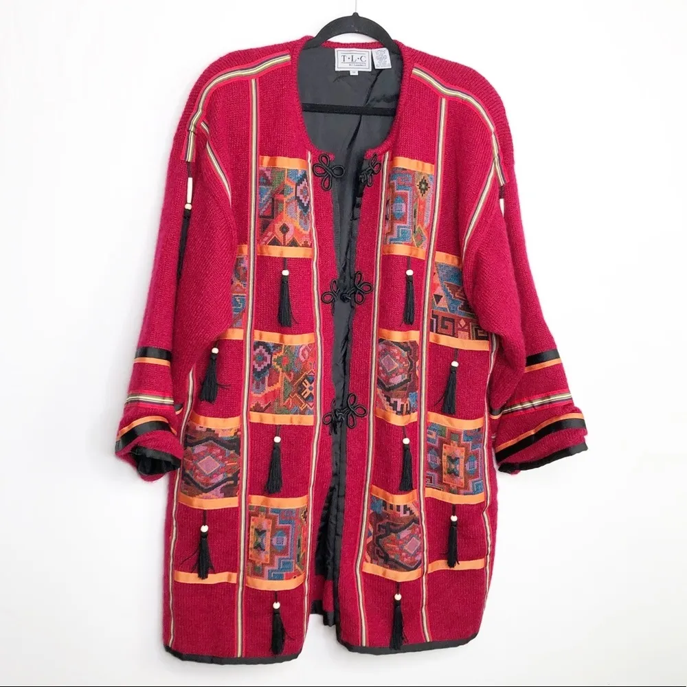 Tlc by Lambert mohair vintage knit coat Size M - Image 12