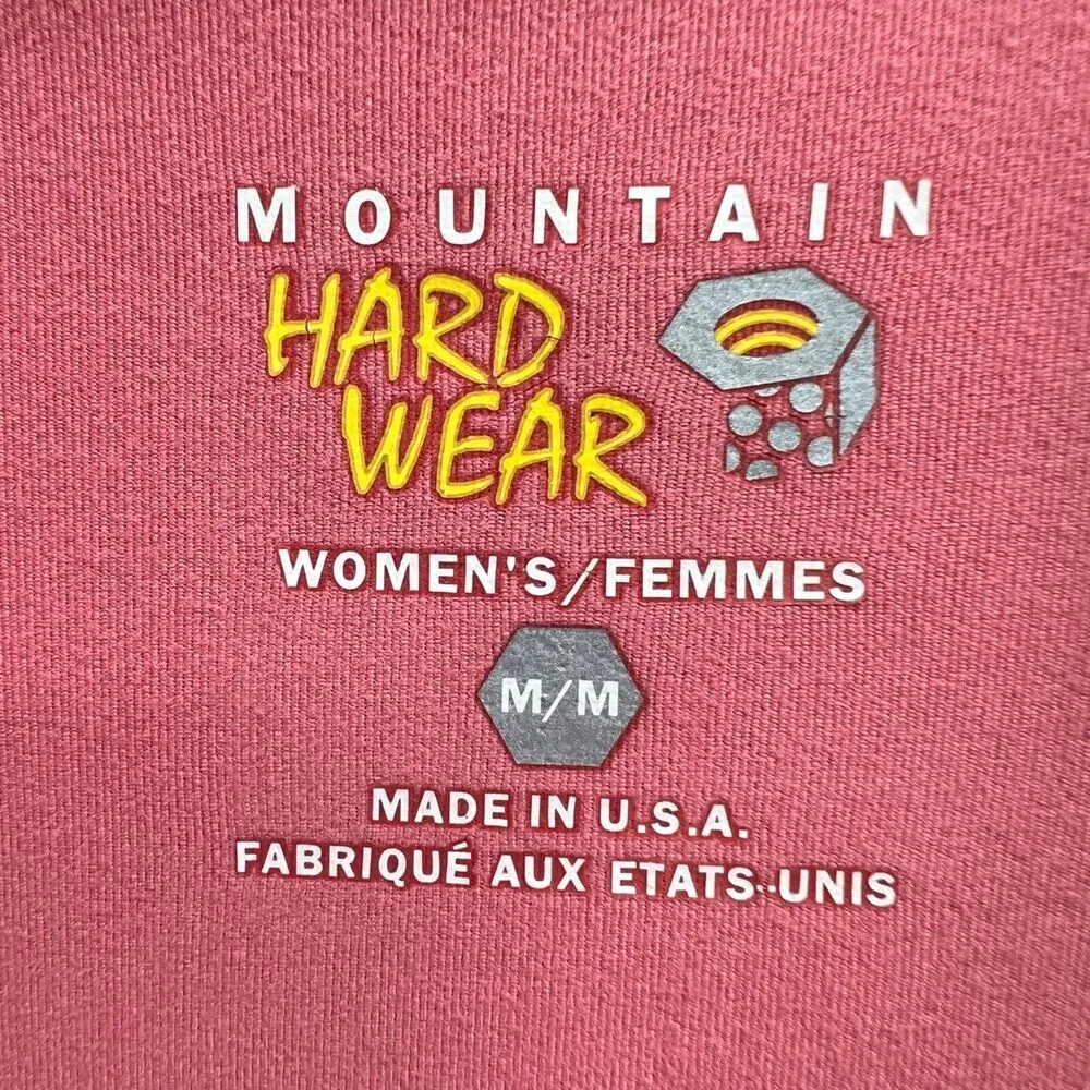 Mountain Hardwear Pullover Womens M Salmon Pink Half Zip Lightweight Sweatshirt - Image 12