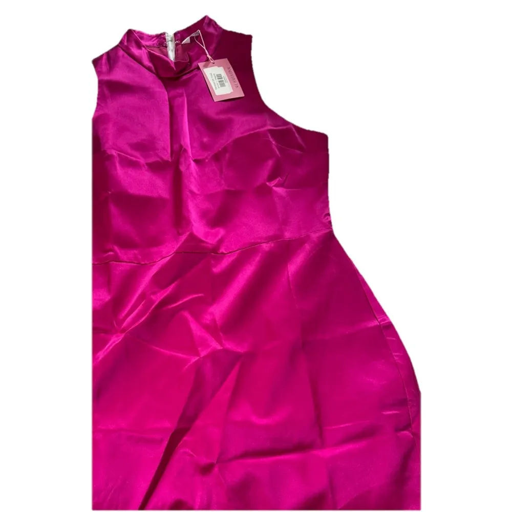 Amanda Uprichard Marshall Dress In Magenta - Silk/ Large - Image 5