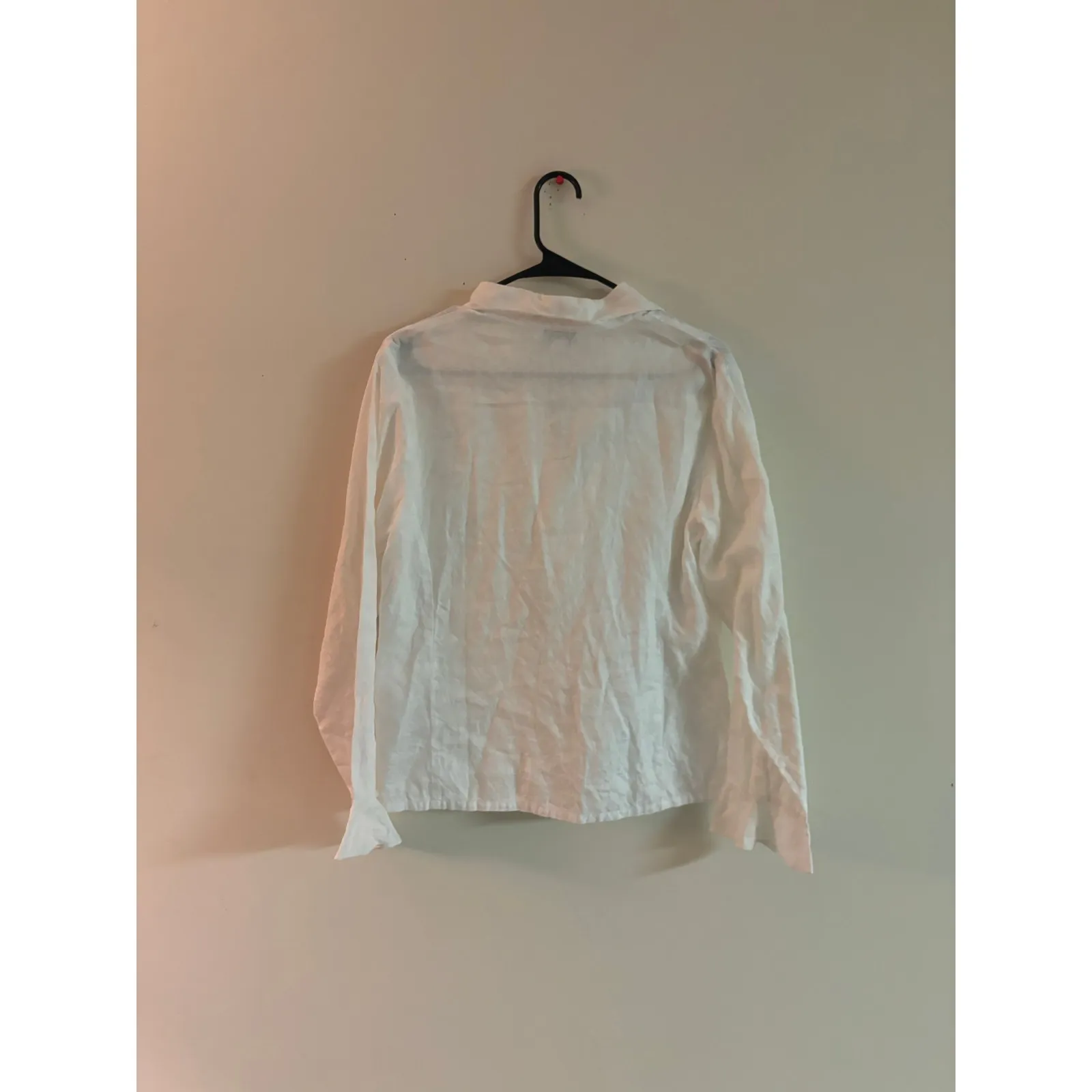 Vintage Talbots White Button Down Blouse | Petite 12 | Classic Collared Shirt - Image 2