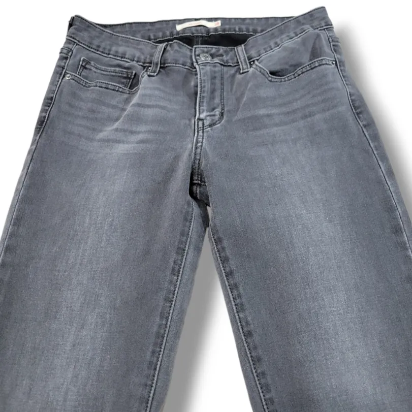 Levi's Jeans Size 28 W28"xL30" Levi's 711 Skinny Jeans Stretch Ankle Jeans Gray  - Image 4