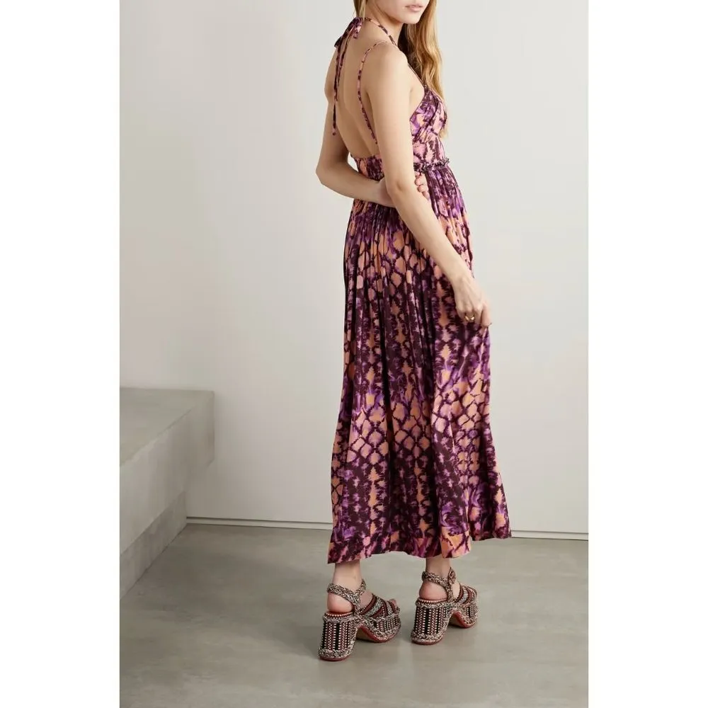 Ulla Johnson Freya Open Back Dress Bohemian Sundress Wisteria Womens 2 - Image 5