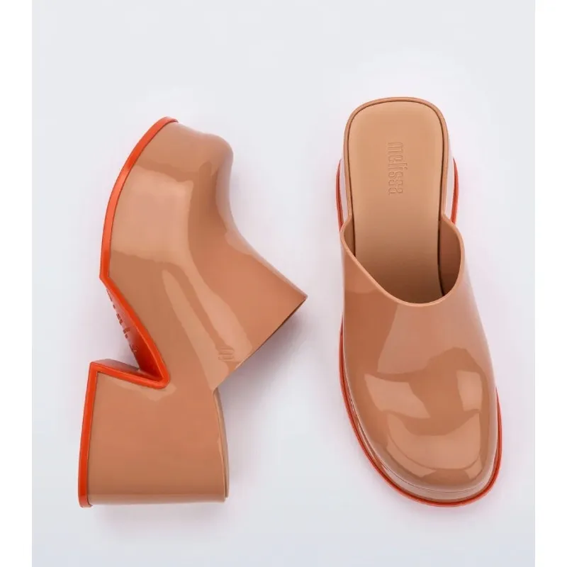 Melissa  Mia Brown Platform Clog - Image 4