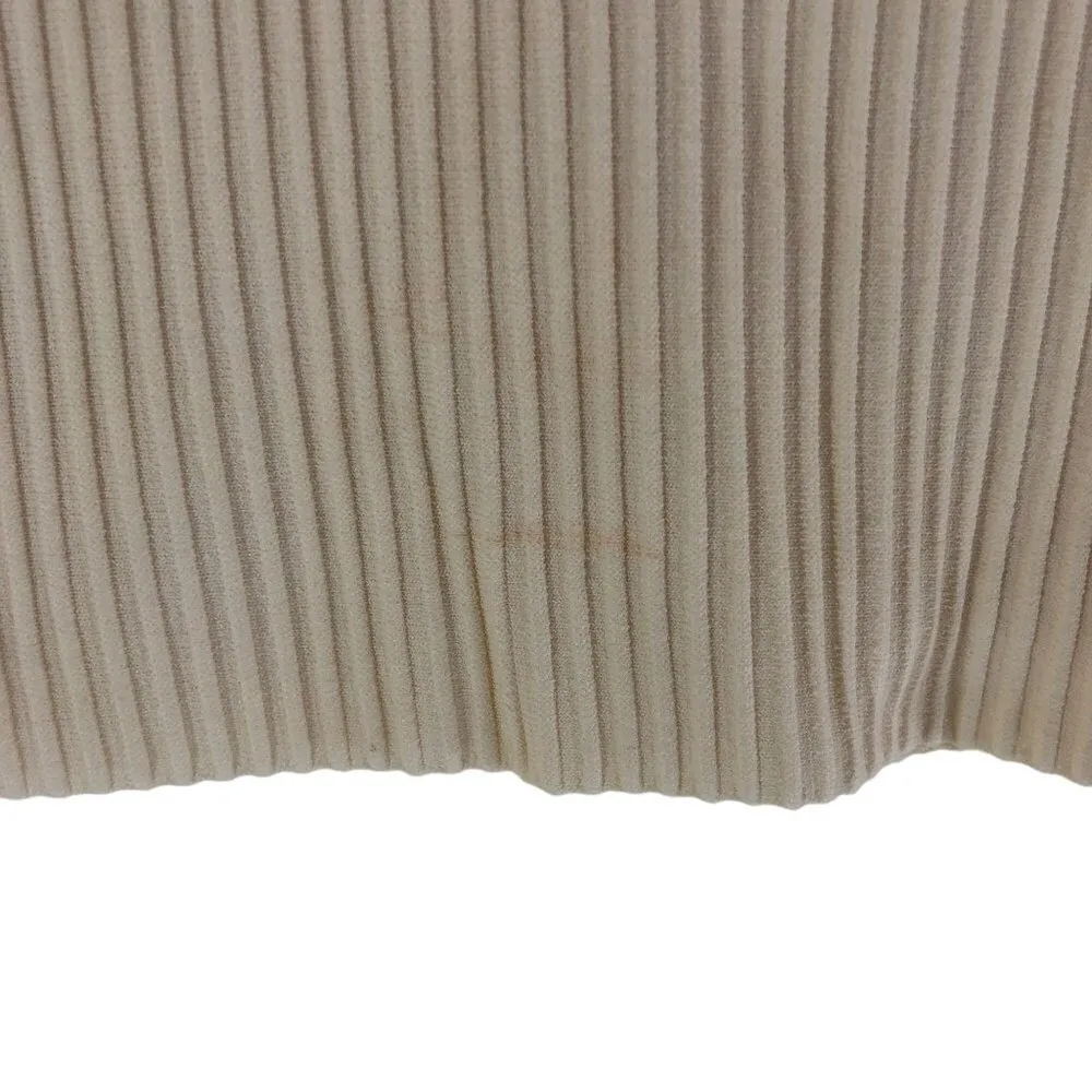 Madewell Womens Ottoman Crop Sweater Tee Shirt Top Bright Ivory XS - Image 4