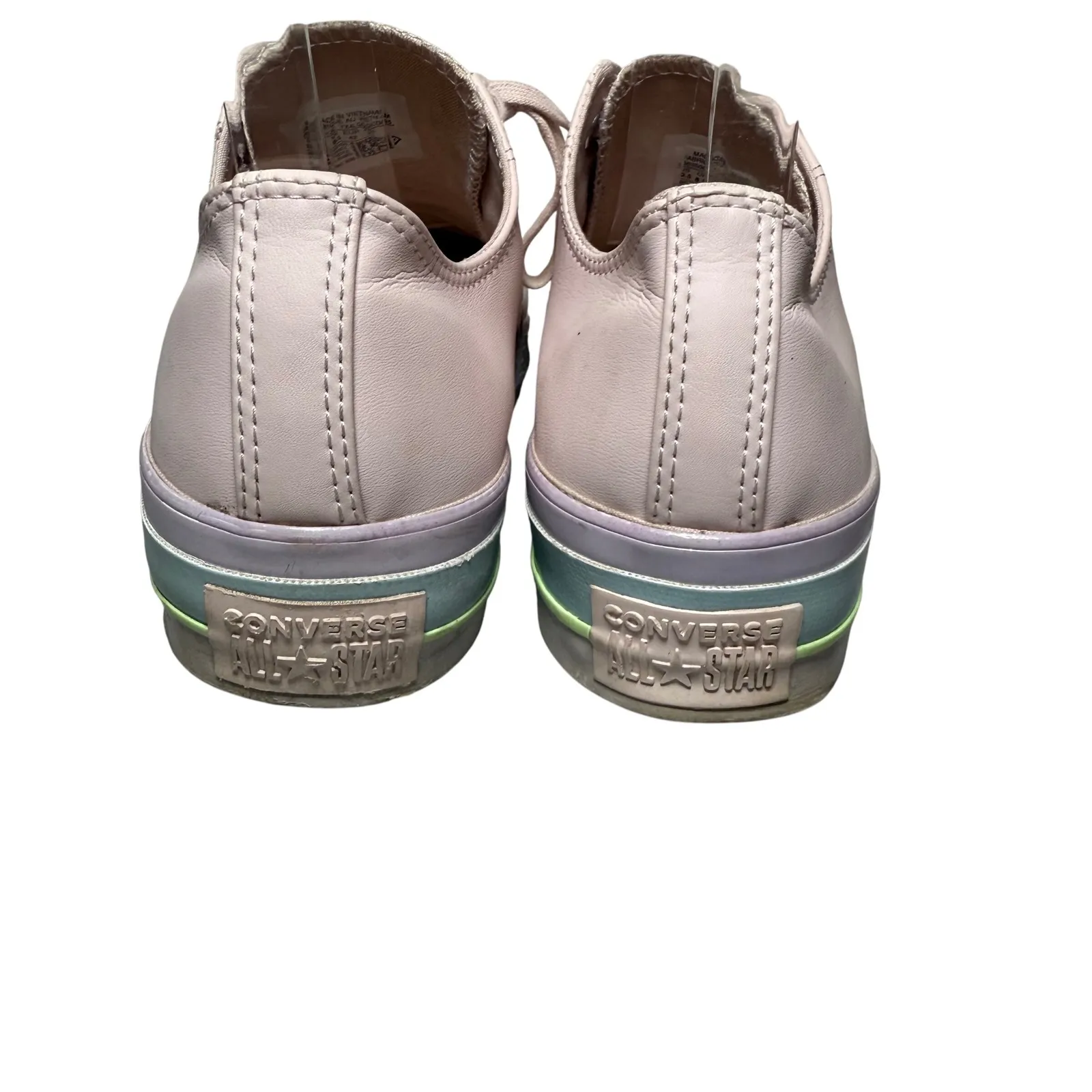 Converse All Star Platform Sneakers Intergalactic Pastel Pink Rainbow Women 10.5 - Image 4