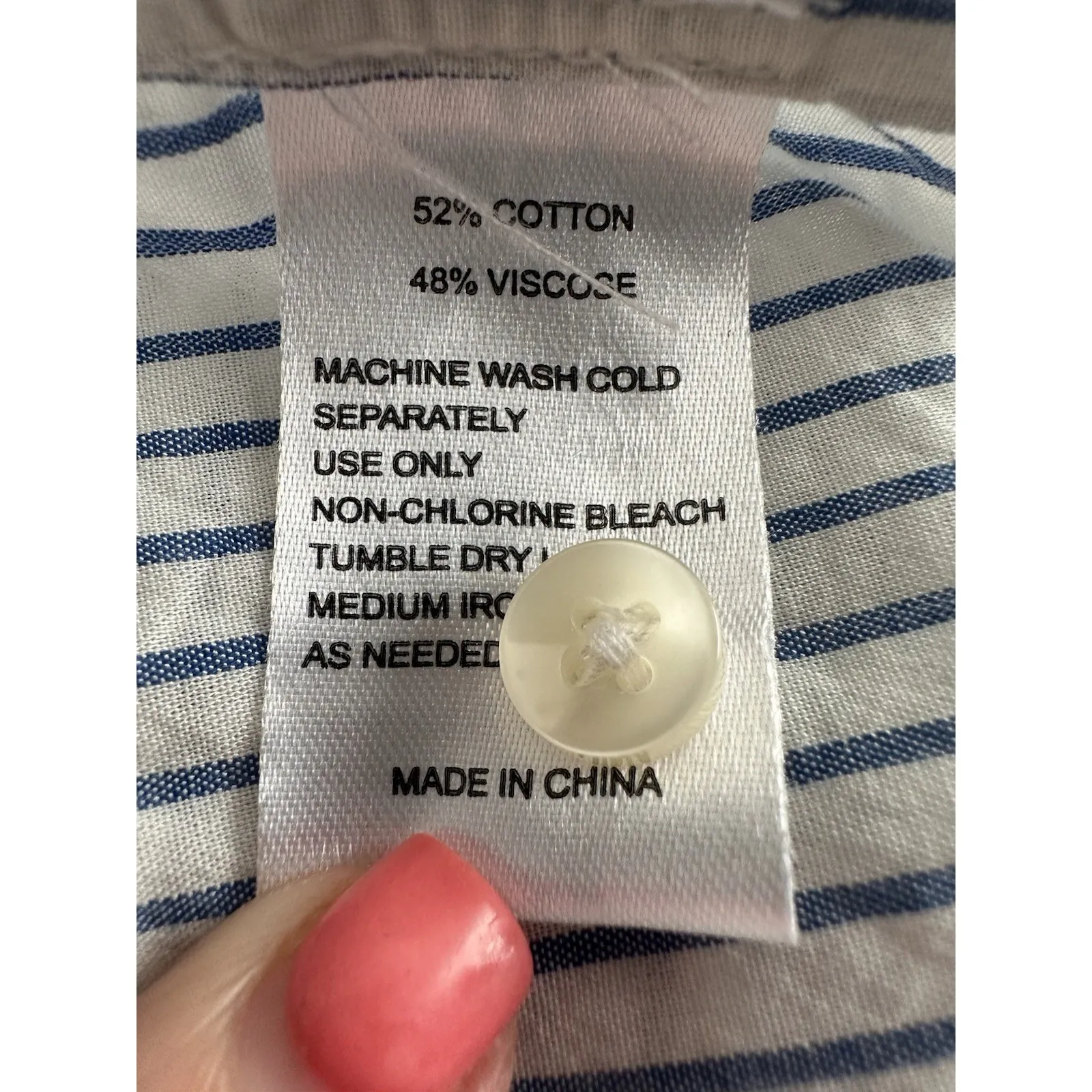 Trovata Birds Of Paradis Carla Highneck‎ Shirt XS Stripes Flutter Sleves #AA6 - Image 8