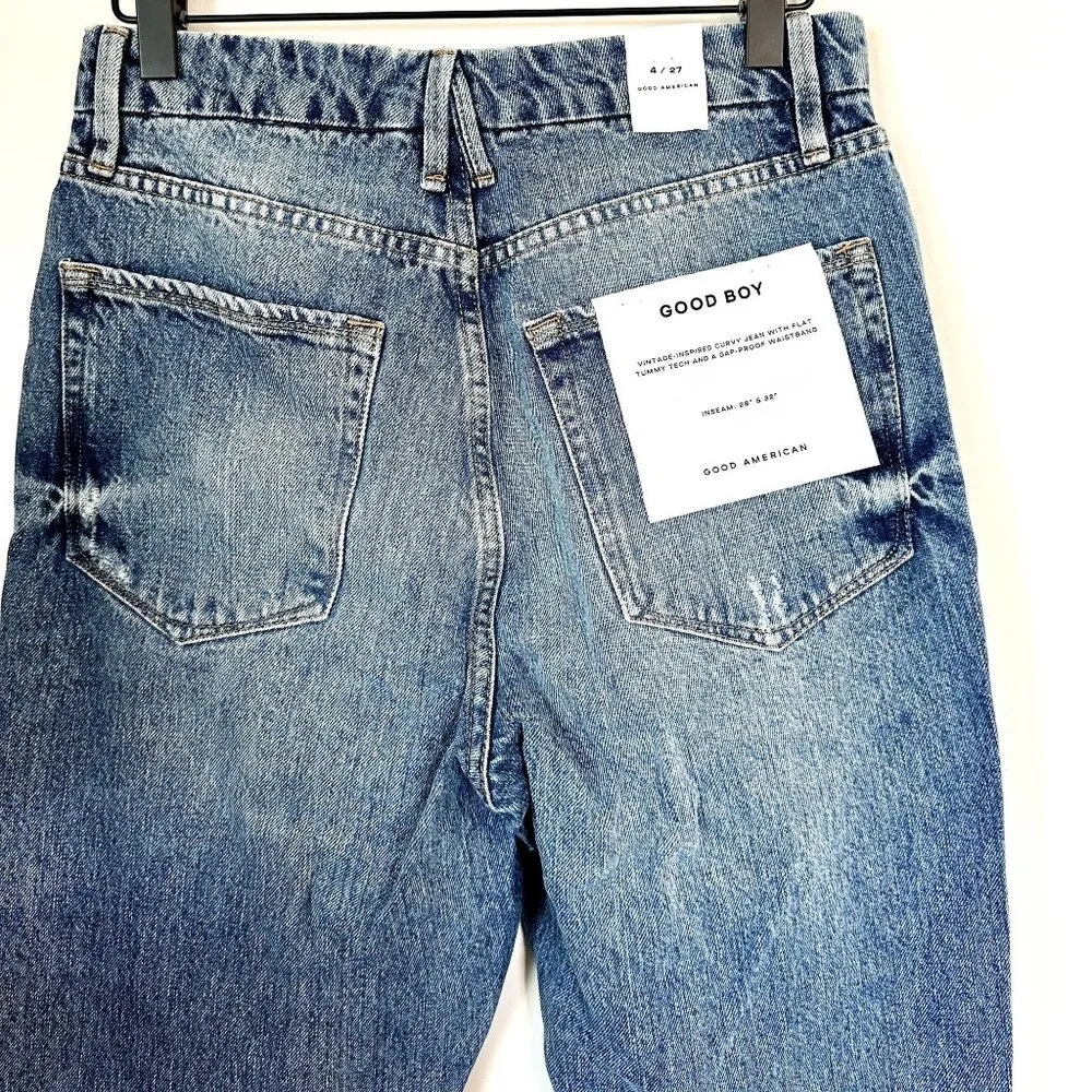 NWT Good American Good Boy 32" Inseam - Size 4/27 - Image 6