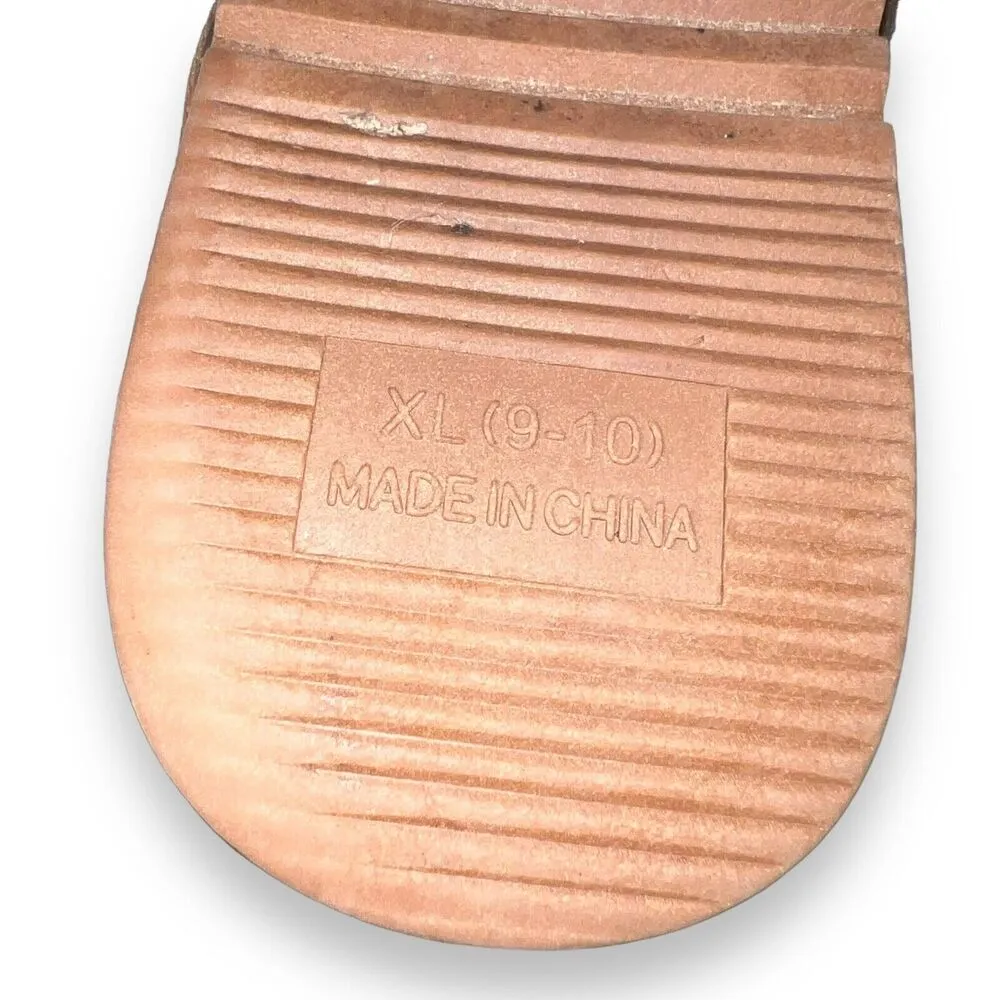 Womens Faux Suede Fleece Lined Booties Shoes Slip On Brown Beige XL 9 10 - Image 9