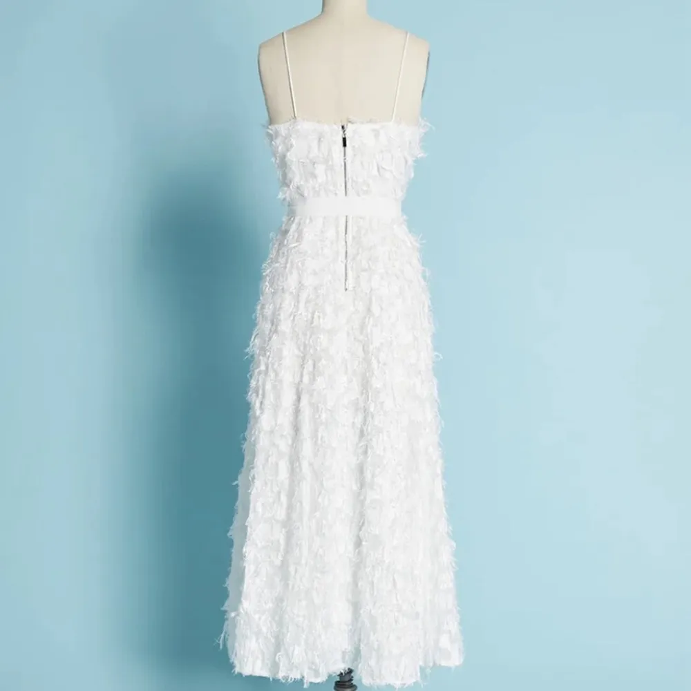 Forever Unique x ModCloth A Taste for Texture Midi Dress | Size 2 White - Image 2