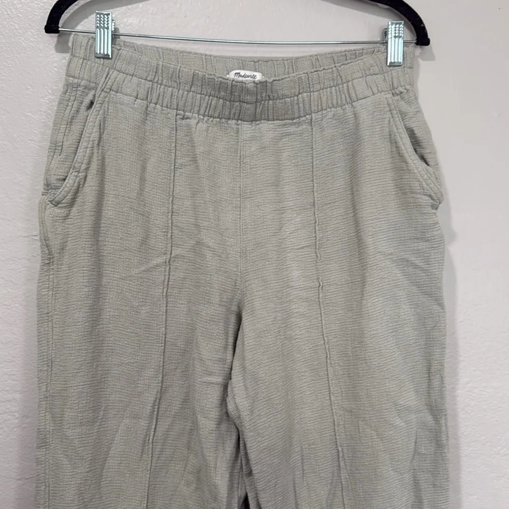 Madewell linen blend wide leg pull on pants - Image 3
