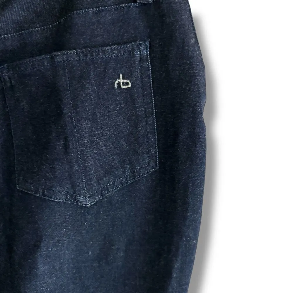 Rag Bone Size 26 Indigo Blue Stretchy Mini Denim Skirt Pencil - Made in USA - Image 4