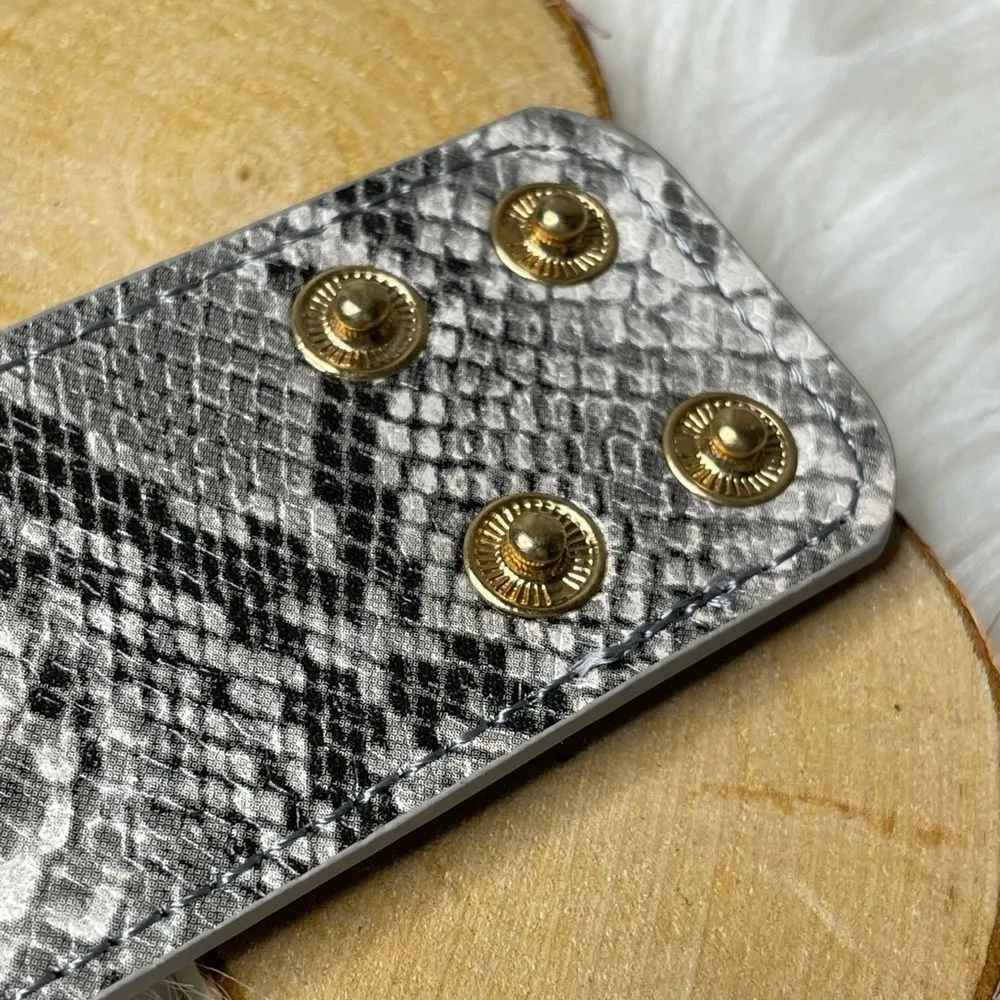 Faux snakeskin bracelet, one size fits most 7”. - Image 4