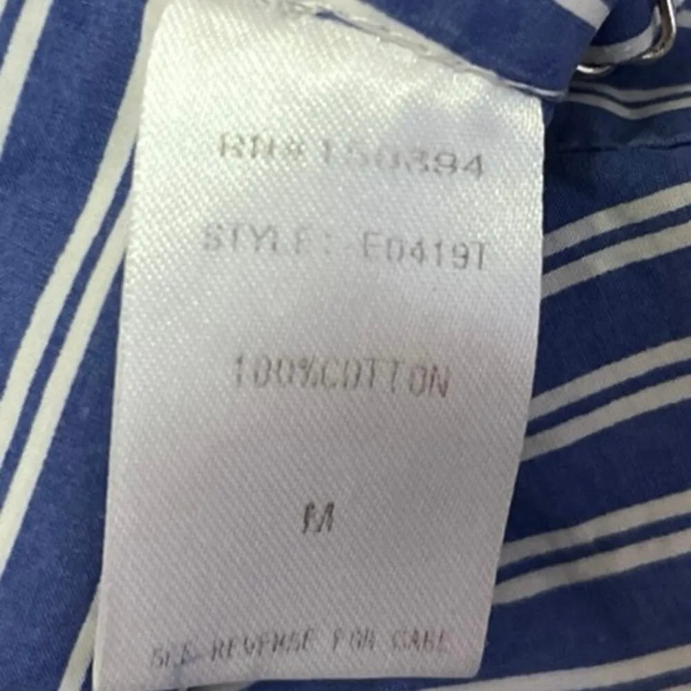 Farrow Women's Blue White Striped Sleeveless Cami Camisole Crop Tank Top Size M Size M - Image 4