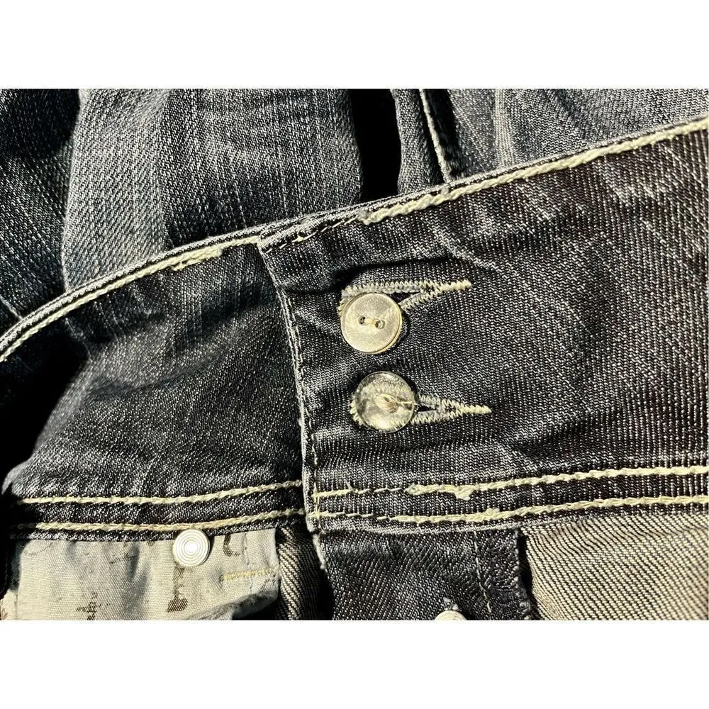 Standards & Practices 3 Button Close Boot Cut Size 27 Jeans Blue - Image 15